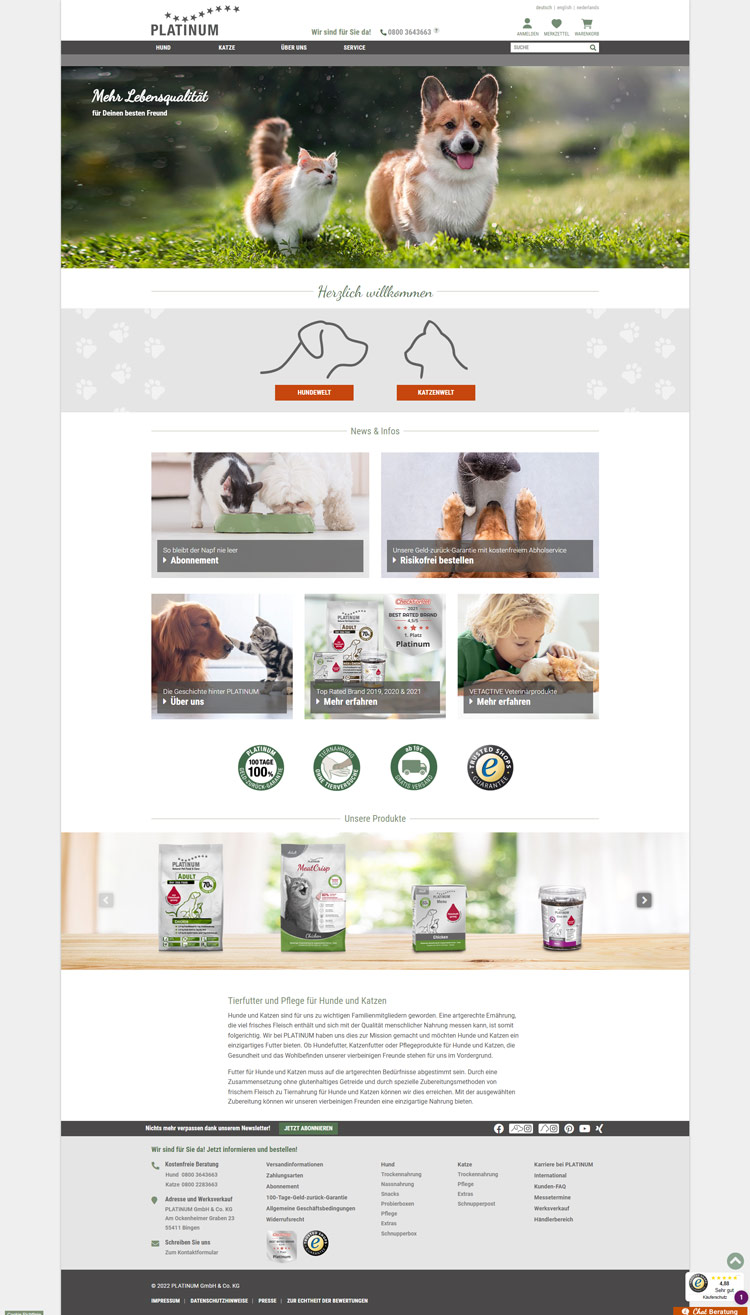 Webdesign PLATINUM