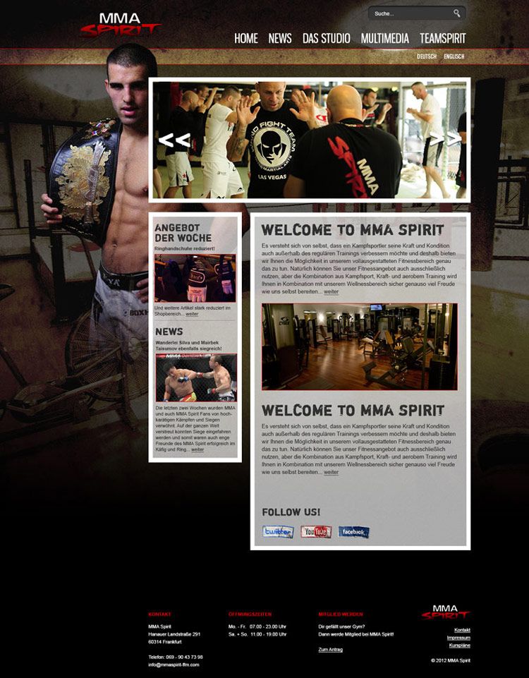 Webdesign MMA Spirit